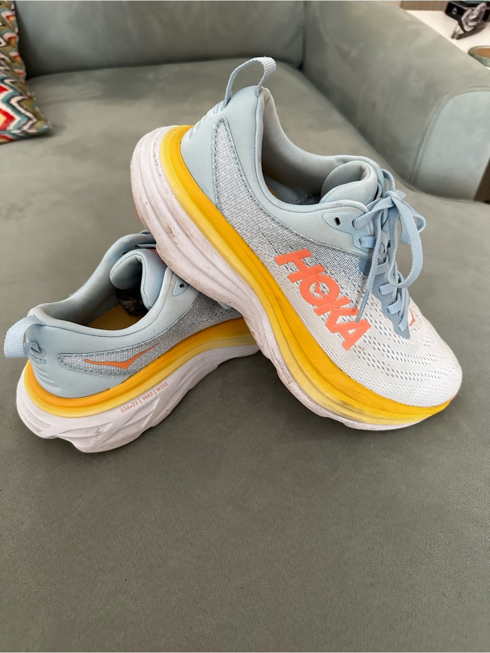 Hoka Bondi 8 Summer Song Country Air Size 7.5